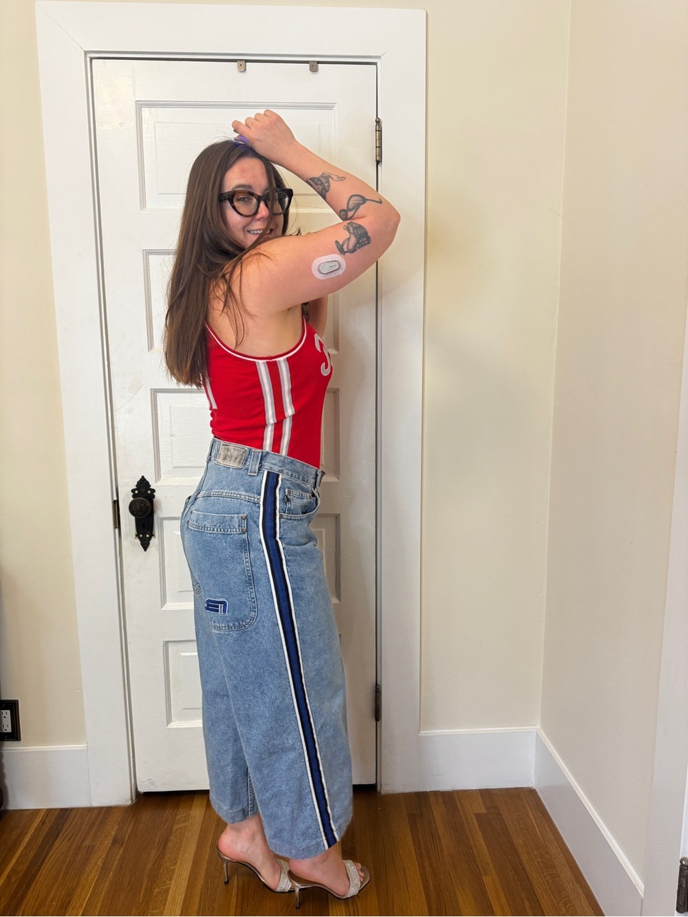 90s Vintage LEI Techno Zone JNCO Style Rave Jeans Sz 32